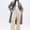 Mid Rise Loose Corduroy Byxor