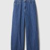 Mid Rise Pinstripe Baggy Jeans Mid Rise Pinstripe Baggy Jeans