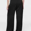 Mid Rise Recycled Satin Seamed Byxor