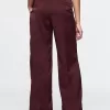 Mid Rise Recycled Satin Seamed Byxor