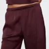 Mid Rise Recycled Satin Seamed Byxor