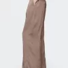 Mid Rise Recycled Satin Seamed Byxor