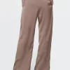 Mid Rise Recycled Satin Seamed Byxor