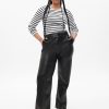 Mid Rise Vegan Leather Loose Pants Mid Rise Vegan Leather Loose Pants