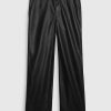 Mid Rise Vegan Leather Loose Pants Mid Rise Vegan Leather Loose Pants