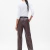 Mid Rise Vegan Leather Loose Pants Mid Rise Vegan Leather Loose Pants