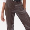 Mid Rise Vegan Leather Loose Pants Mid Rise Vegan Leather Loose Pants