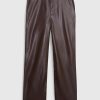 Mid Rise Vegan Leather Loose Pants Mid Rise Vegan Leather Loose Pants