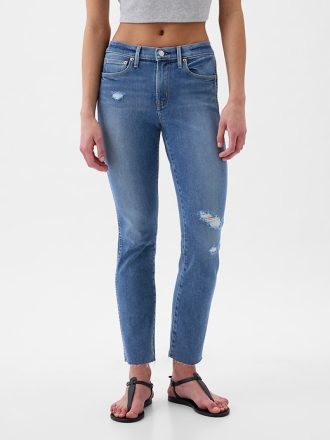 Mid Rise Vintage Slim Jeans