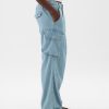 Mid Rise Wide Baggy Cargo Jeans