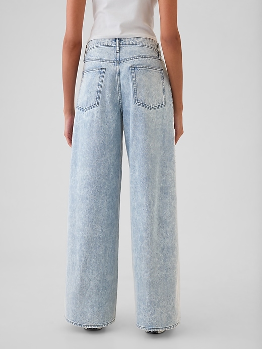 Mid Rise dubbade baggy jeans Mid Rise dubbade baggy jeans