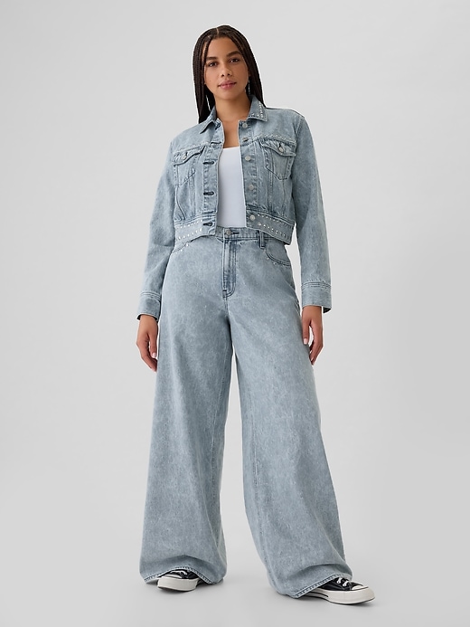 Mid Rise dubbade baggy jeans Mid Rise dubbade baggy jeans