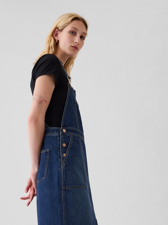 Midi skirtall i jeans