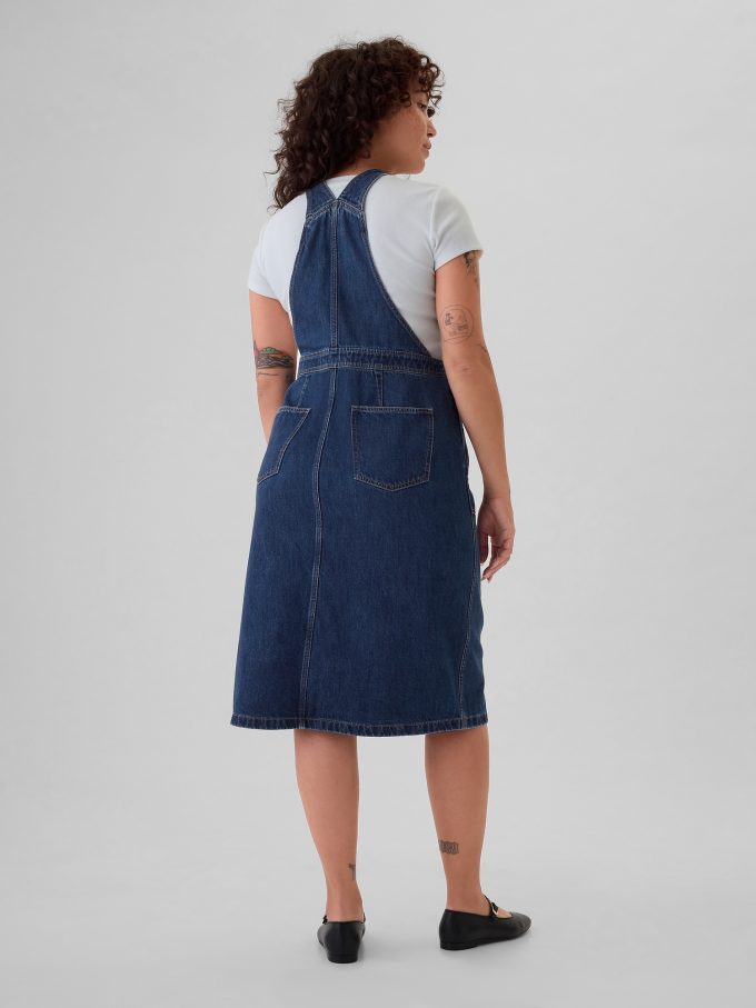 Midi skirtall i jeans