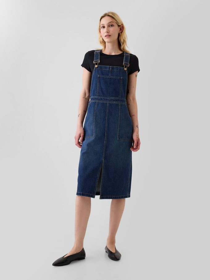 Midi skirtall i jeans