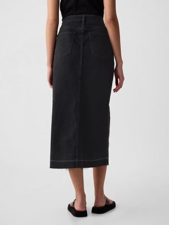 Midikjol i jeans