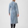 Midiklänning i denim med bälte