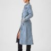Midiklänning i denim med bälte