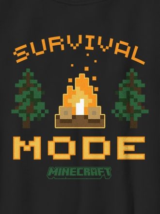 Minecraft Grafisk T-shirt för överlevnadsläge för barn