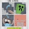 Minecraft Time To Mine grafisk t-shirt för barn