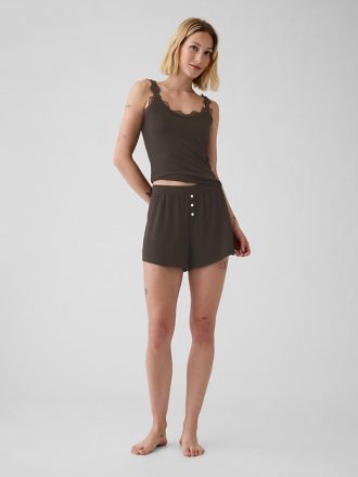 Mini Rib PJ Shorts