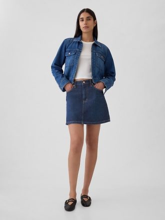 Minikjol i jeans