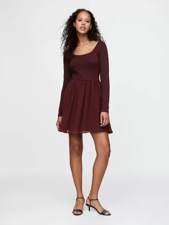 Mixed Media Mini Klänning
