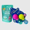 Mobi Little Whale Aquamarine bubbelbadpulver och badleksakspaket