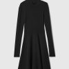 Mockneck Rib Mini Sweater Dress