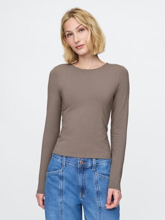 Modern Compact Jersey Cropped T-shirt