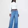 Modern Cropped Mockneck-skjorta