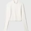 Modern Cropped Mockneck-skjorta