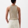 Modern Rib Cropped Halter Top Modern Rib Cropped Halter Top