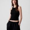 Modern Rib Cropped Halter Top Modern Rib Cropped Halter Top