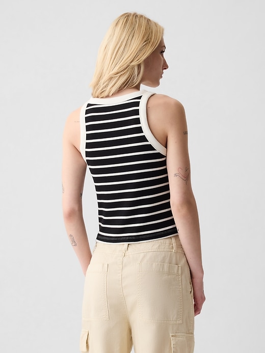 Modern Rib Cropped Halter Top Modern Rib Cropped Halter Top