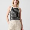 Modern Rib Cropped Halter Top Modern Rib Cropped Halter Top