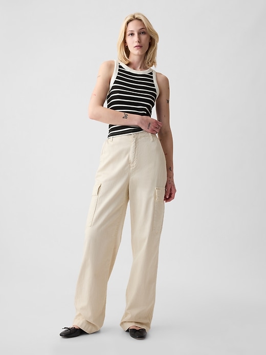 Modern Rib Cropped Halter Top Modern Rib Cropped Halter Top
