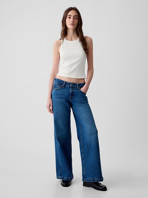 Modern Rib Cropped Halter Top Modern Rib Cropped Halter Top