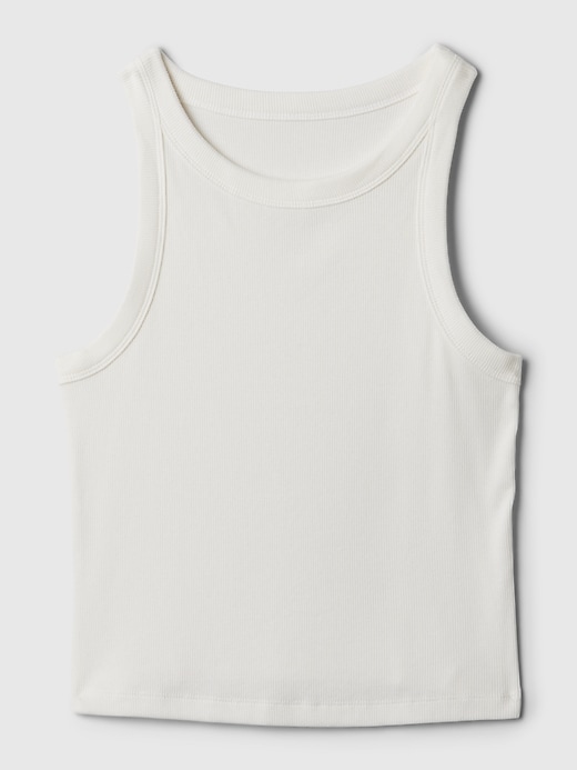 Modern Rib Cropped Halter Top Modern Rib Cropped Halter Top