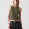 Modern Rib Cropped Halter Top Modern Rib Cropped Halter Top