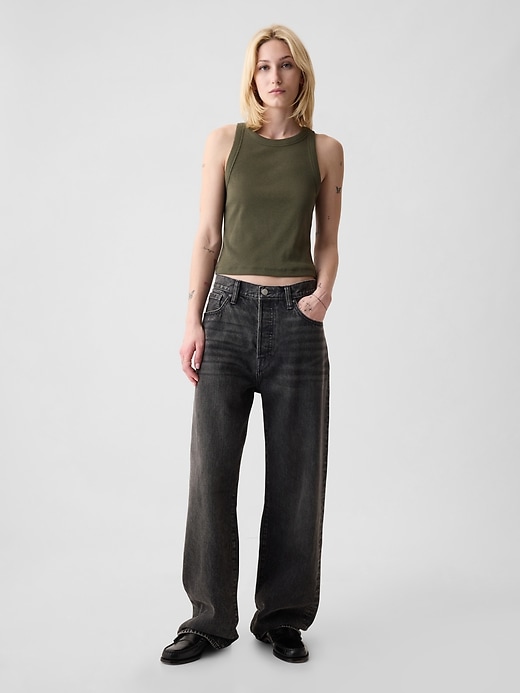 Modern Rib Cropped Halter Top Modern Rib Cropped Halter Top