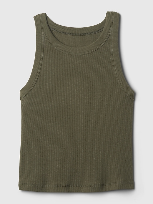 Modern Rib Cropped Halter Top Modern Rib Cropped Halter Top