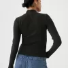 Modern Rib Cropped Mockneck skjorta Modern Rib Cropped Mockneck skjorta