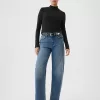 Modern Rib Cropped Mockneck skjorta Modern Rib Cropped Mockneck skjorta