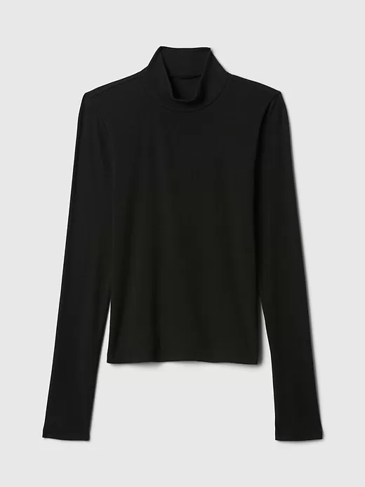 Modern Rib Cropped Mockneck skjorta Modern Rib Cropped Mockneck skjorta