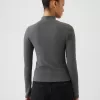 Modern Rib Cropped Mockneck skjorta Modern Rib Cropped Mockneck skjorta