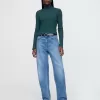 Modern Rib Cropped Mockneck skjorta Modern Rib Cropped Mockneck skjorta
