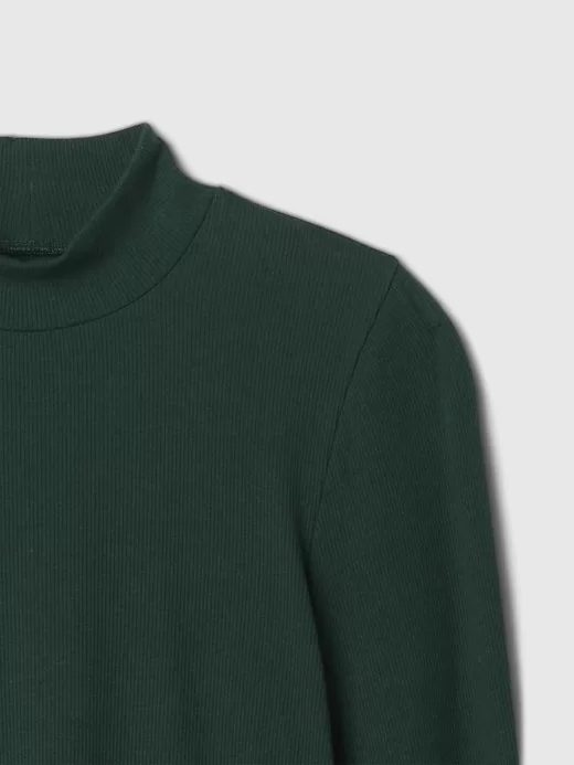 Modern Rib Cropped Mockneck skjorta Modern Rib Cropped Mockneck skjorta