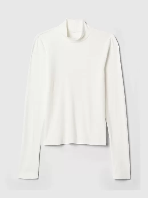 Modern Rib Cropped Mockneck skjorta Modern Rib Cropped Mockneck skjorta