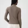 Modern Rib Cropped Mockneck skjorta Modern Rib Cropped Mockneck skjorta